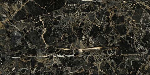 black and gold cracked Marble texture frame background