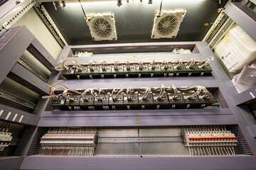 wires in transformers in the underground subway