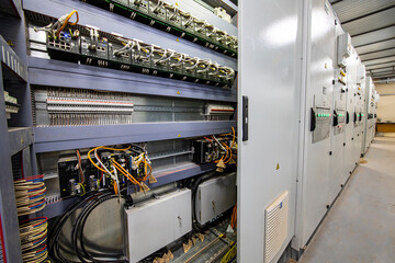 wires in transformers in the underground subway