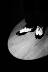 Man dancing jazz shoes