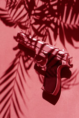 Pistol bookcover spy thriller design