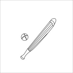 A set of sport elements on a white background