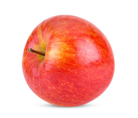 ripe red apple fruits isolated on white background