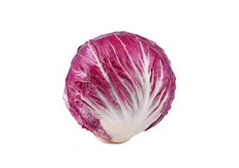 Fototapeta premium Radicchio, Red salad isolated on white background.