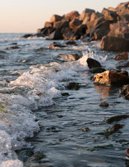 rocks in the sea