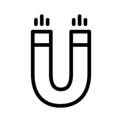 Magnet icon vector illustration logo template for many purpose. Isolated on white background.