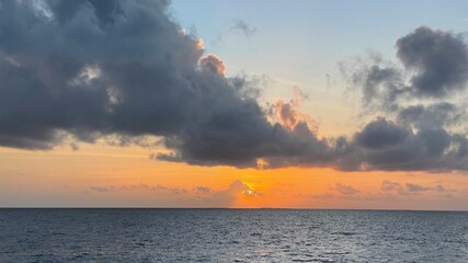 sunset over the sea