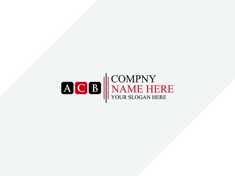 Alphabet ACB Letter Logo Icon design