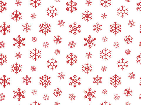 Seamless pattern with snow flakes for wrapping paper