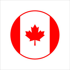 Canadian flag button