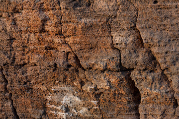 abstract background from antique clay masonry with minoik kultzury, horizontal.