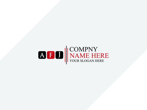 Initials AFJ letter logo icon vector for al kind of use