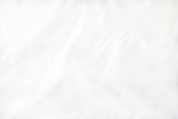 abstract cotton white background from crumpled natural fabric, horizontal