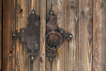 old forged door handles

