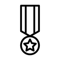 Military rank icon vector isolated on white background