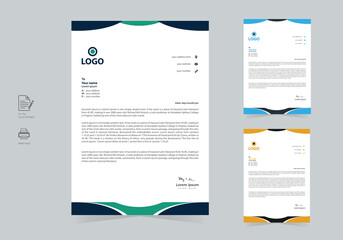 Modern Company Corporate Letterhead Free Vector File