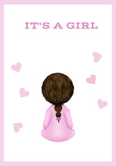 It's a boy. It's a girl. A postcard for the birth of a child. An invitation to a gender party.