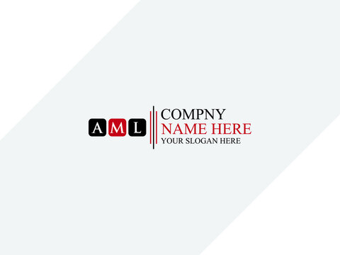 Alphabet letters Initials Monogram AML logo icon vector stock