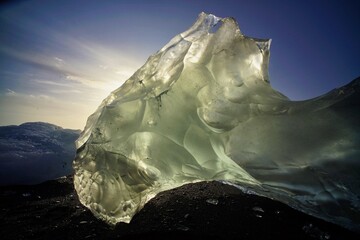 Eisstrand an der Gletscherlagune Jökulsárlón, Island