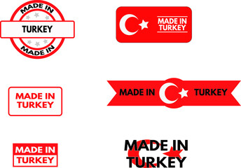 Made in Turkey vector,Made in Turkey sign or stamp on white background, vector illustration
