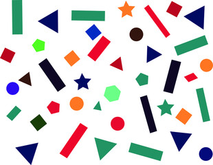 Turkish Alphabet in Colorful Squares, with Turkish flag
