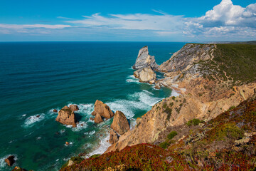Fototapeta na wymiar Cabo da Roca in Portugal, the western point of Europe