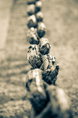 Rustic chain close-up abstract background