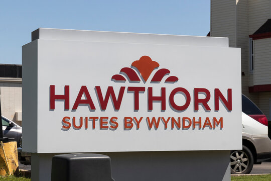 Hawthorn Suites hotel property. Hawthorn Suites is part of the Wyndham Hotels & Resorts family of hotels, resorts and residential lodging locations.