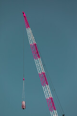 Shot of a Crane Boom Hook 