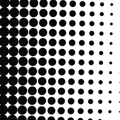 Black halftone background. Black polka dot. Halftone pattern. Modern Halftone Background, backdrop, texture, pattern. Vector illustration. Halftone Backdrop.