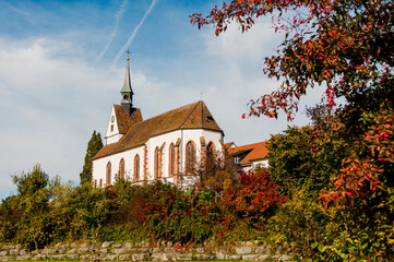 St. Chrischona, Kirche, Bettingen, Riehen, Basel, Dorf, Wanderweg, Spazierweg, Landwirtschaft,...