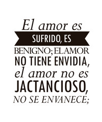 letrero sobre el versículo del amor