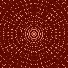 Mandala decoration. Spider web texture. Circle vector background. Brown circle. Circle symbol. Abstract tunnel. Radar background.	