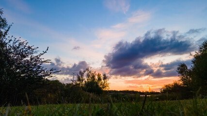 Sunrise on the lake. 