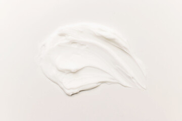 Cosmetics cream on a white background isolate. Selective focus.