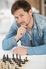 portrait of a male chess player