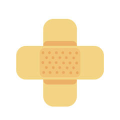 Plaster on a white background. Vector in cartoon style