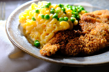Chicken Cutlets Mac and Cheese