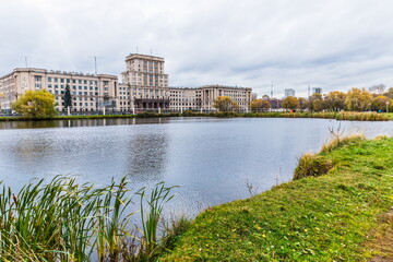 Fototapeta premium Lefortovsky Park, one of the oldest parks in Moscow, Russia