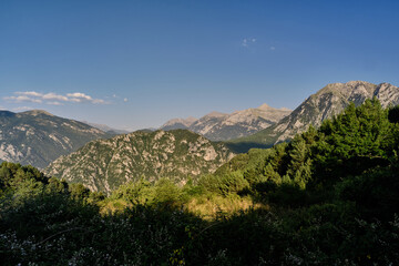 Fototapeta na wymiar beautiful mountain green landscape in europe
