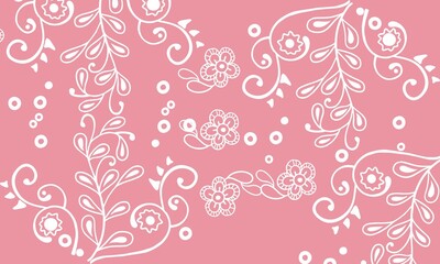 Fototapeta premium Floral Design texture, pattern for Tiles and Textile industries with trendy modern colour combination