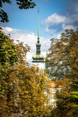 Obraz premium spire in autumn, brno, czech repbulic, czech, europe, moravia