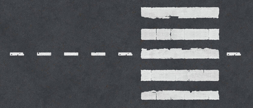 road with zebra crossing