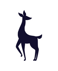 cute deer silhoutte