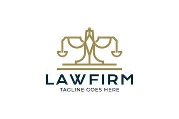 law firm logo design, scale logo template, attorney logo, legal logo design 