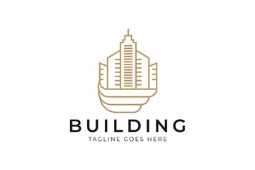 Fototapeta premium apartment logo template, real estate logo design, realty logo