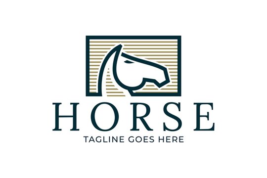 horse logo, stable logo design, company logo design, luxury logo design