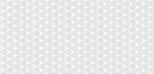 Vector minimalist geometric pattern. Hexagonal grid background. Seamless texture with light gray formed shapes. Subtle ornament used for design wallpaper, paper, covers, print, business card