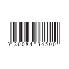 Bar code icon isolated on white background. Trendy barcode concept for web site, app, label and sticker. Bar code vector illustration