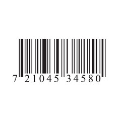 Bar code icon isolated on white background. Trendy barcode concept for web site, app, label and sticker. Bar code vector illustration